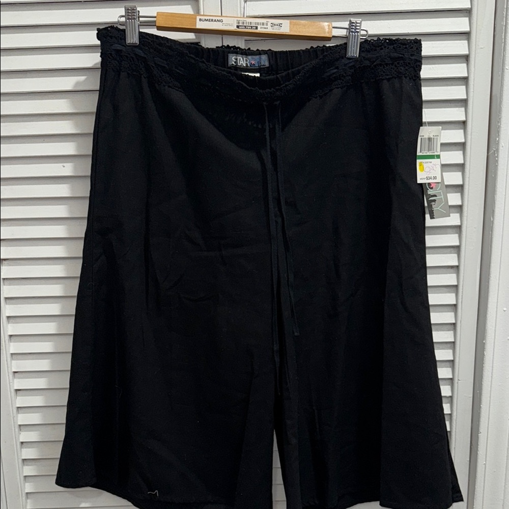 Star City Black Wide Leg Pants
